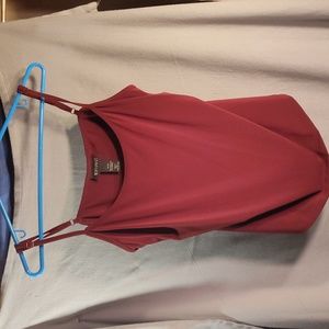 Woman's burgundy tank top, size 14-16